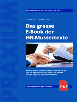 cover image of Das grosse E-Book der HR-Mustertexte